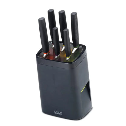 Joseph Joseph Set 6 Coltelli con Ceppo in acciaio inossidabile - Stilmobili