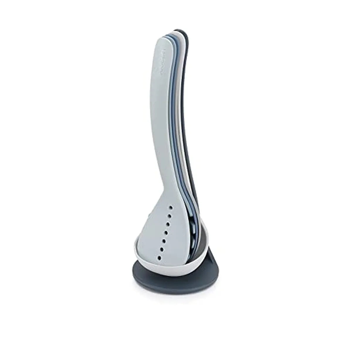 Joseph Joseph Set 5 Utensili Nest con Base - Utensili da Cucina Impilabili