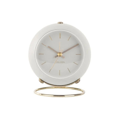Karlsson sveglia Clock Globe bianca design scandinavo