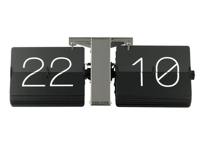Karlsson orologio da parete no case metallo nero design minimalista