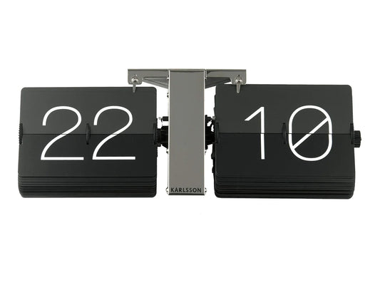 Karlsson orologio da parete no case metallo nero design minimalista