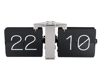 Karlsson orologio da parete no case metallo nero design minimalista