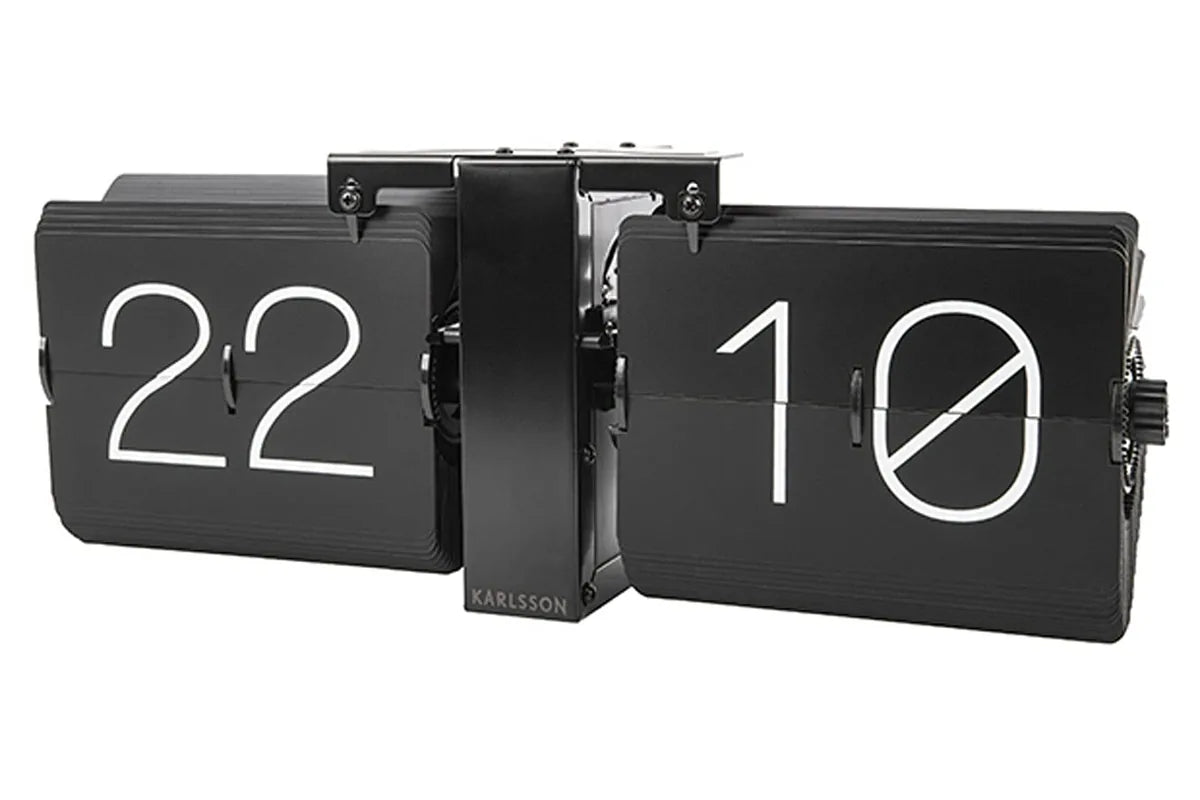 Karlsson Flip No Case orologio moderno plastica bianca design