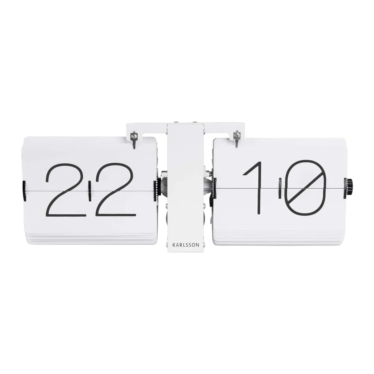 Karlsson Flip No Case orologio moderno plastica bianca design