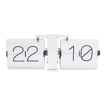 Karlsson Flip No Case orologio moderno plastica bianca design