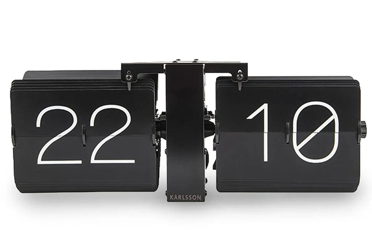 Karlsson Flip No Case orologio moderno plastica bianca design