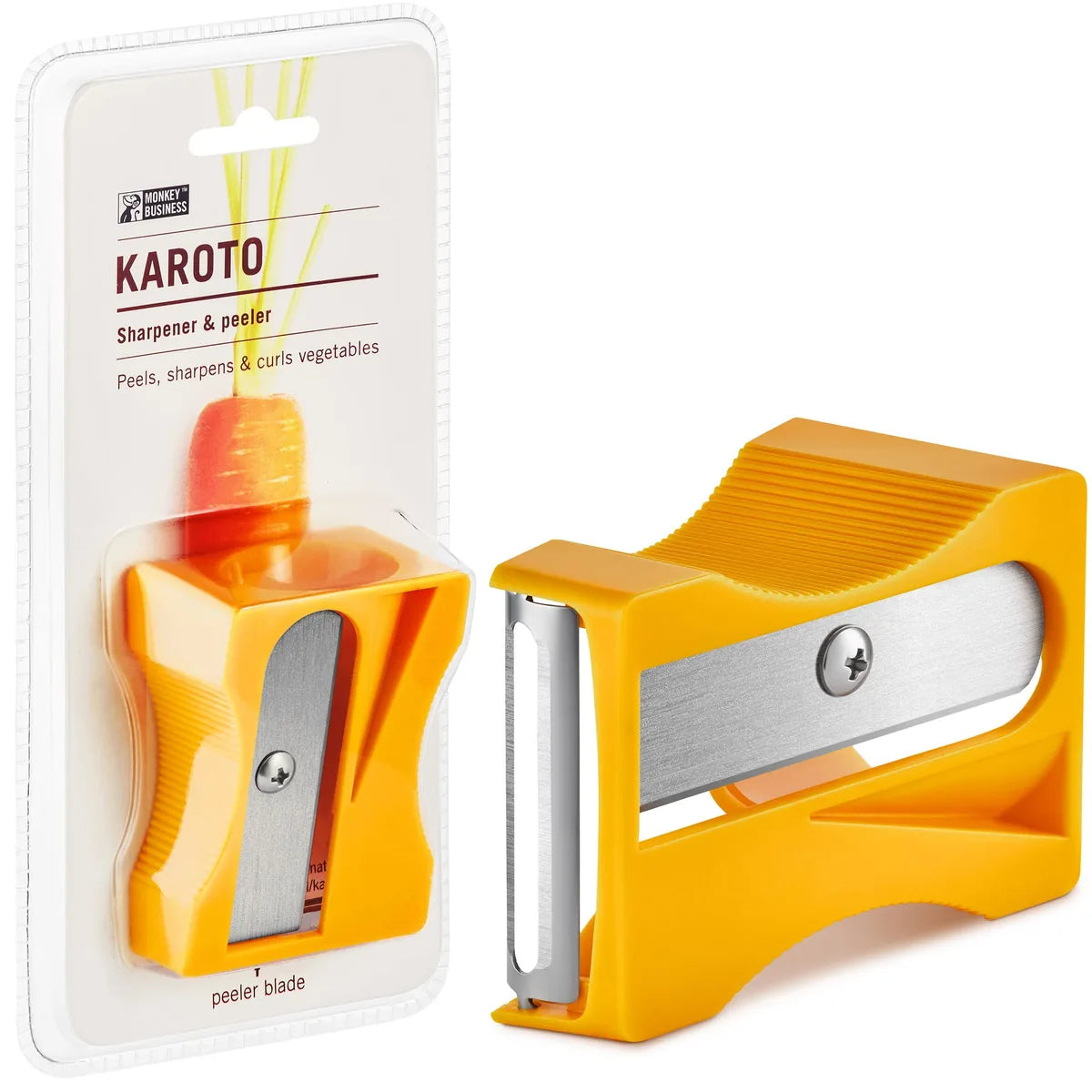 Monkey Business Pelaverdure Verde - utensile da cucina per verdure a nastro