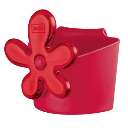 Koziol April Mini contenitore plastica verde con fiore per tazza
