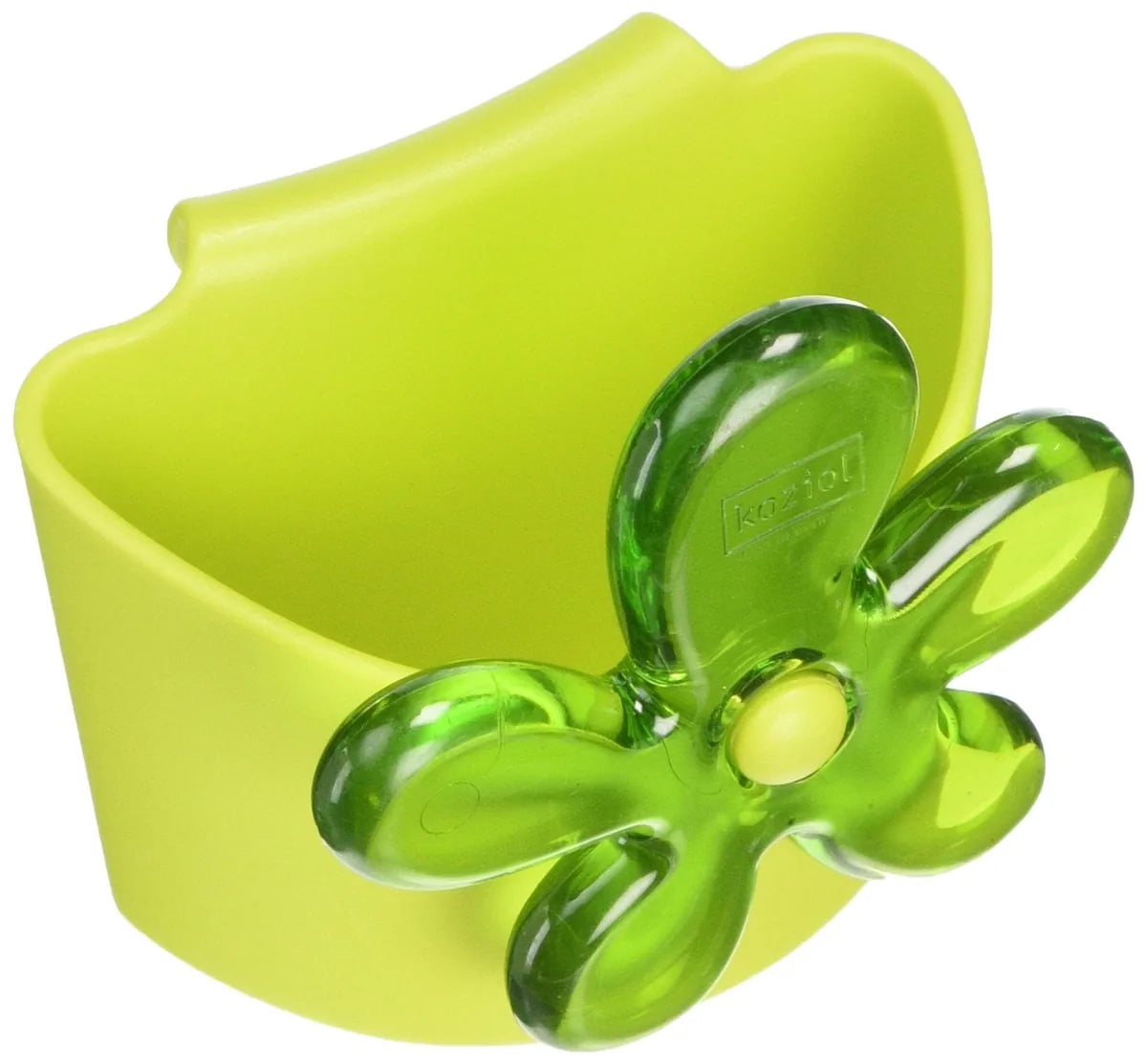 Koziol April Mini contenitore plastica verde con fiore per tazza