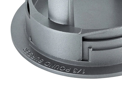 Küchenprofi Pressa per Hamburger Trio in acciaio inox grigio con 3 stampi - Stilmobili