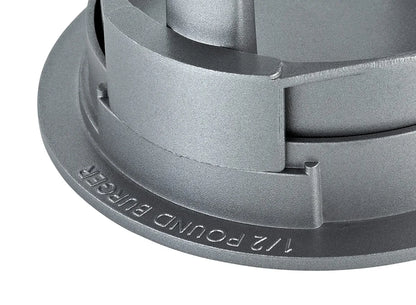 Küchenprofi Pressa per Hamburger Trio in acciaio inox grigio con 3 stampi - Stilmobili