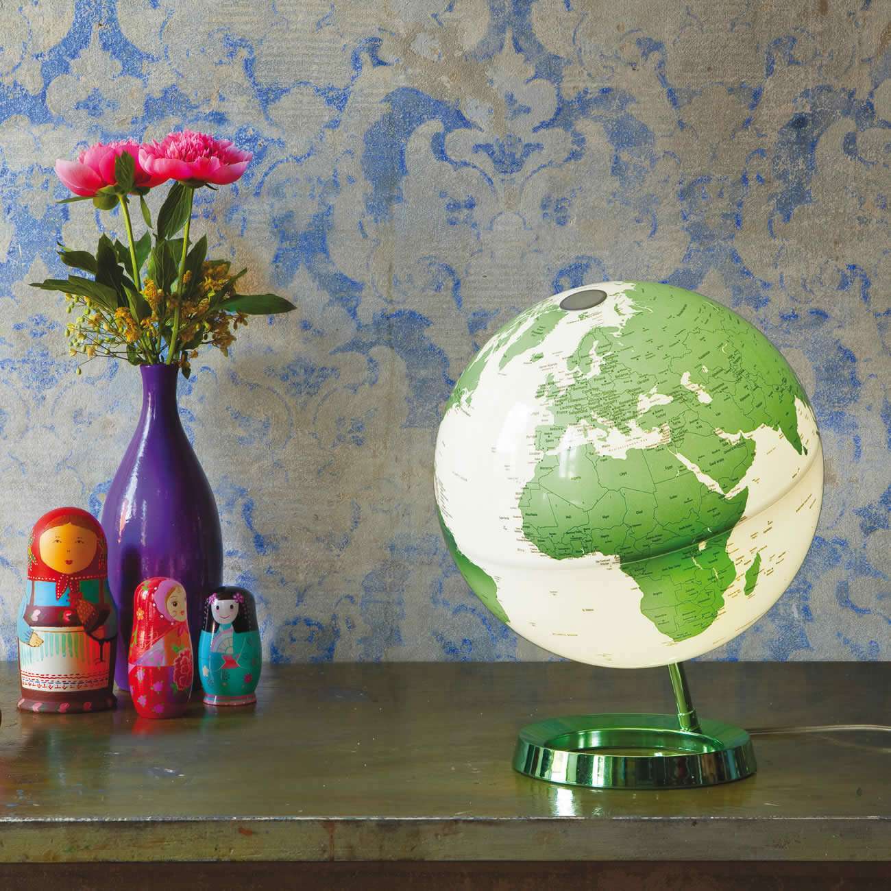 Atmosphere Light & Colour Hot Green — sfera verde illuminata LED