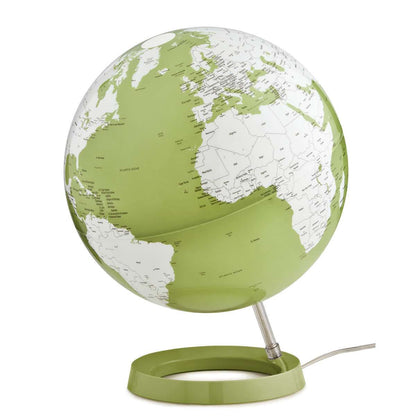 Atmosphere Light & Colour Pastel Pistachio — lampada mappamondo verde pistacchio su base abbinata