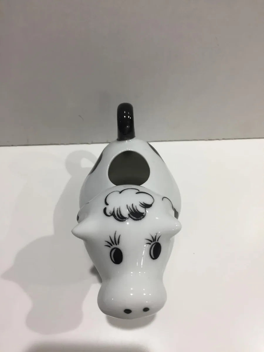 Stilmobili Lattiera Mucca Bianca e Nera in ceramica - design italiano per la tavola