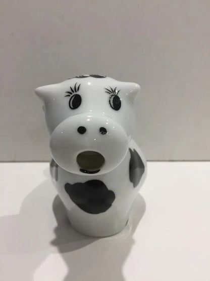 Stilmobili Lattiera Mucca Bianca e Nera in ceramica - design italiano per la tavola