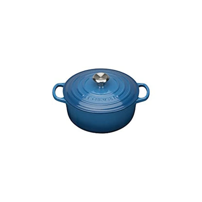 Le Creuset casseruola rotonda ghisa ciliegia con maniglie per cottura e brasatura