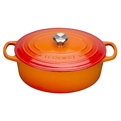 Le Creuset Cocotte Ovale Evolution in ghisa rossa con coperchio - Casseruola per arrosti