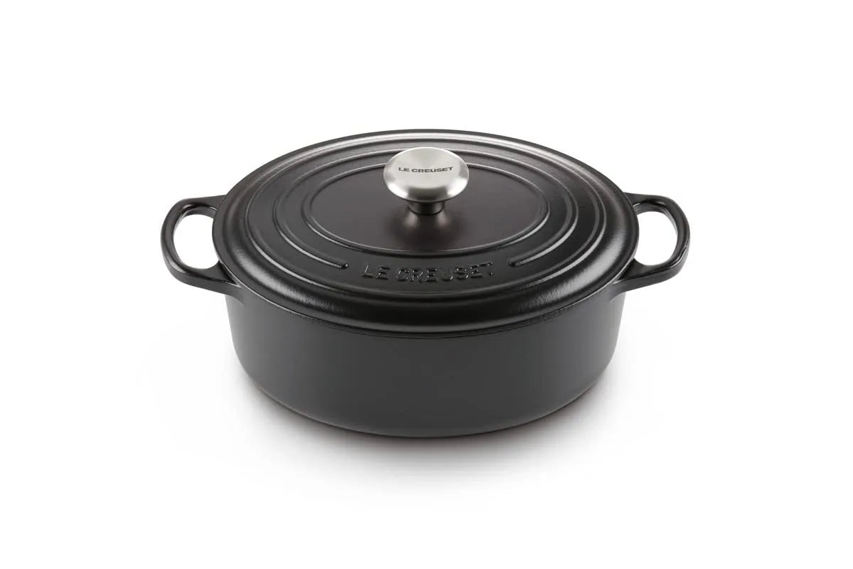 Le Creuset Cocotte Ovale Evolution in ghisa rossa con coperchio - Casseruola per arrosti