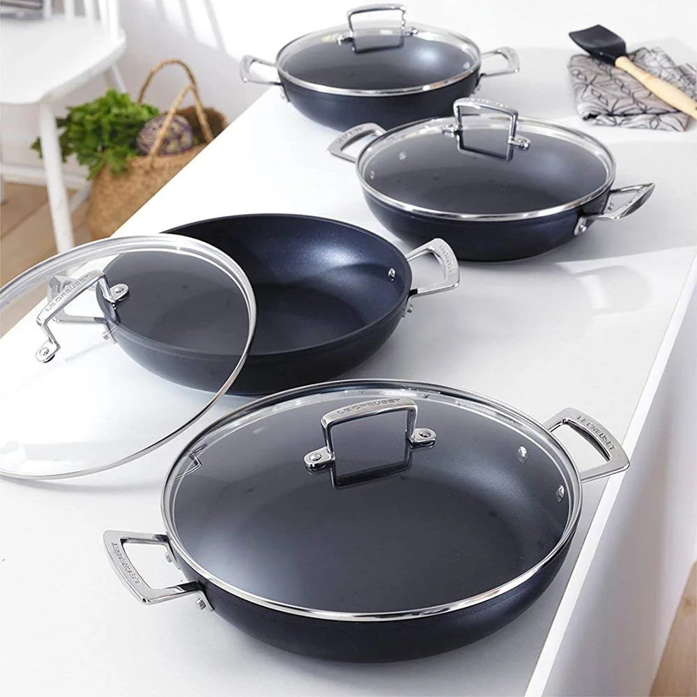 Le Creuset coperchio in vetro con bordo acciaio inox diametro 28 cm - Stilmobili