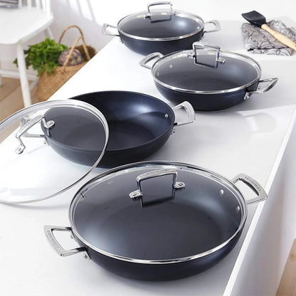 Le Creuset coperchio in vetro con bordo acciaio inox diametro 28 cm - Stilmobili