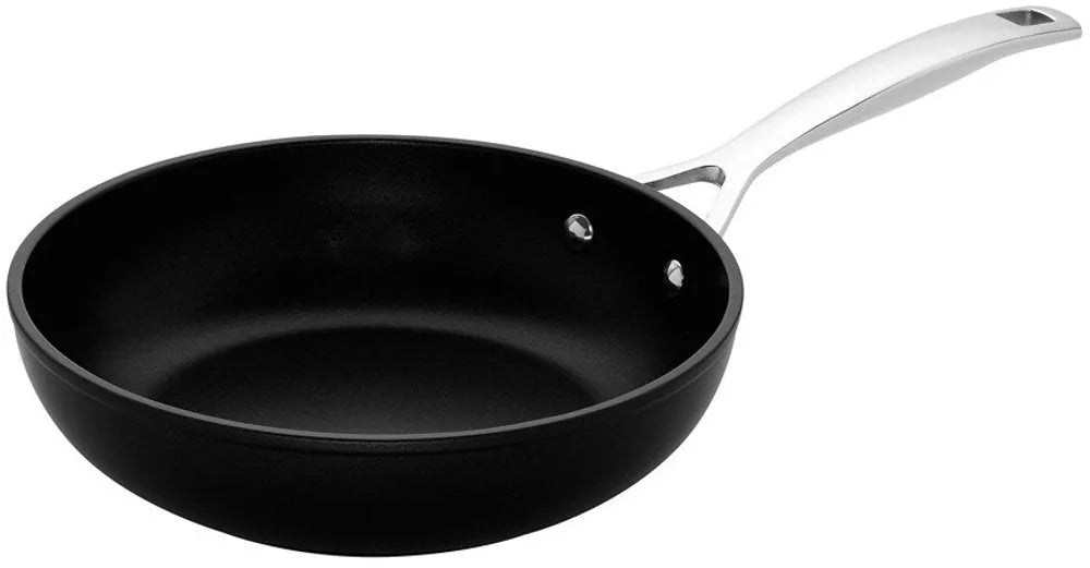LE CREUSET Padella Alta Alluminio Antiaderente con manico rivettat nero