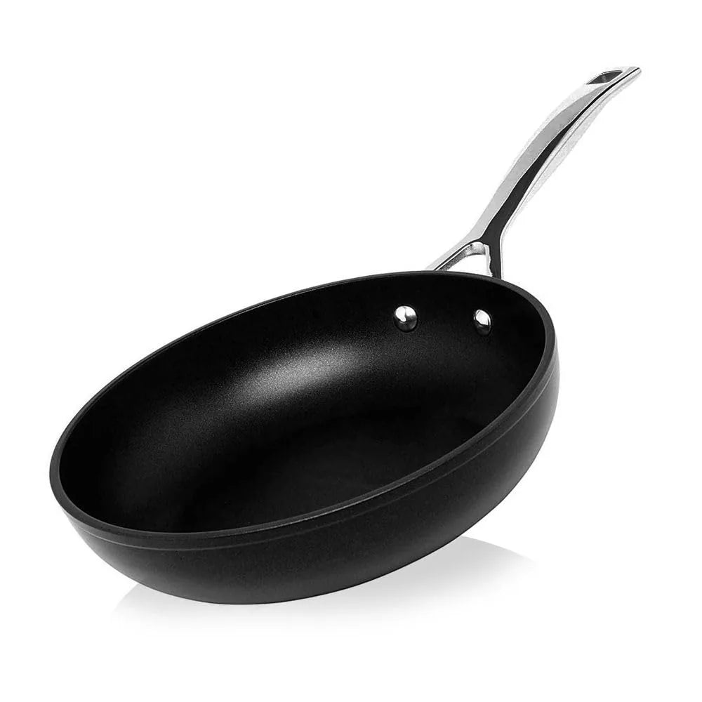 LE CREUSET Padella Alta Alluminio Antiaderente con manico rivettat nero