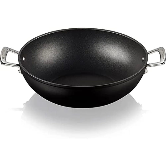 Le Creuset Wok alluminio forgiato 32 cm antiaderente con manici