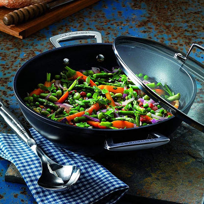 Le Creuset Wok alluminio forgiato 32 cm antiaderente con manici