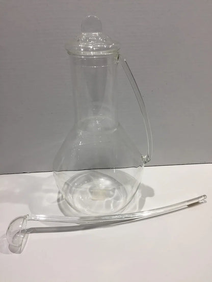 Legumiera in borosilicato Centellino h 27cm con mestolino - vetro trasparente