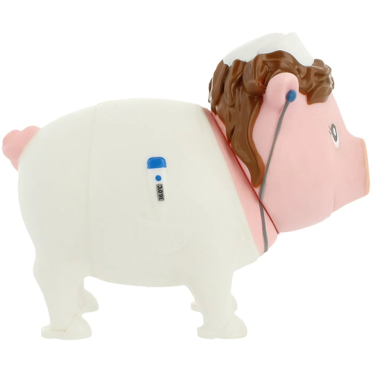 LiLaLu salvadanaio infermiera bianco in ceramica - oggetto decorativo per la casa