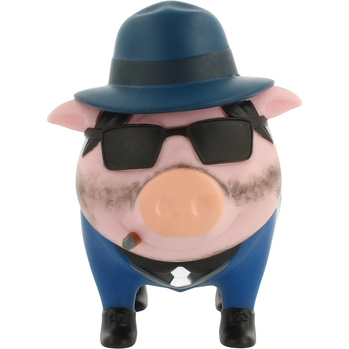 LiLaLu Salvadanaio Mafioso in ceramica, design divertente per appassionati di poker