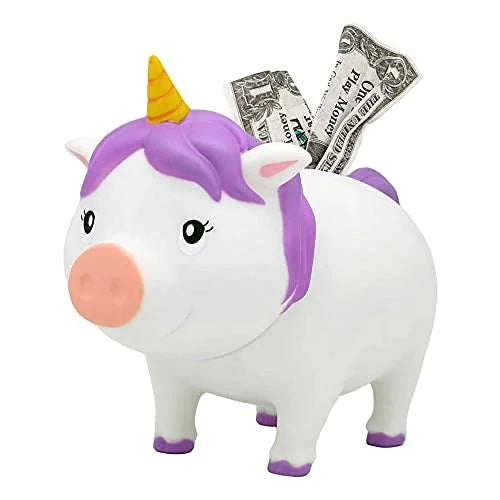 LiLaLu Salvadanaio Unicorno bianco design tedesco - Giocattolo decorativo