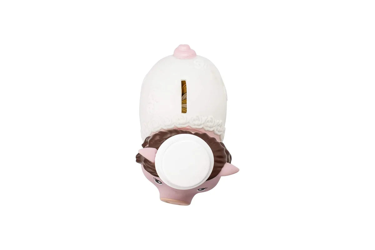 LiLaLu salvadanaio sposa ceramica bianco - regalo matrimonio