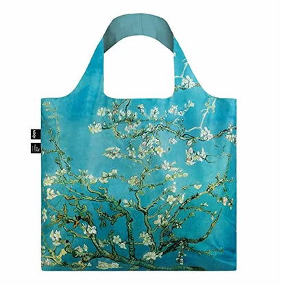 LOQI Museo borsa shopper taffetà riciclato giallo Girasoli Van Gogh unisex