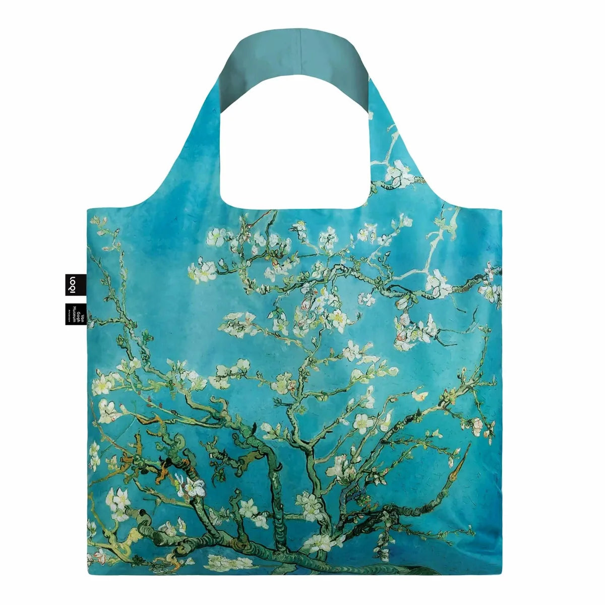LOQI Museo borsa shopper taffetà riciclato giallo Girasoli Van Gogh unisex
