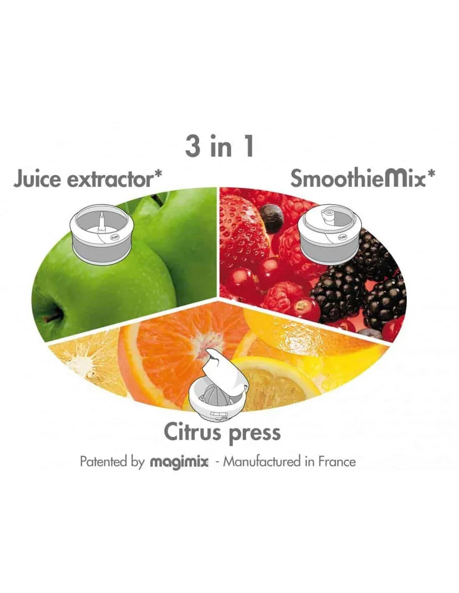 Magimix Juice Expert 3 Estrattore Multifunzione Bianco - Estrattore a freddo con tre funzioni