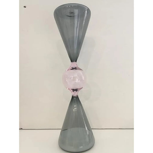 Mascagni Clessidra Tripla 27cm in vetro fumé - Timer 15 minuti