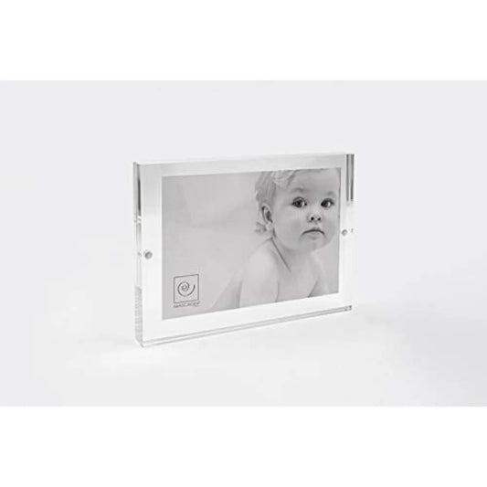Mascagni portafoto 15x20 plexiglass trasparente cornice classica design italiano