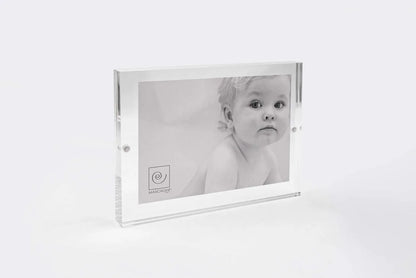 Mascagni portafoto 15x20 plexiglass trasparente cornice classica design italiano