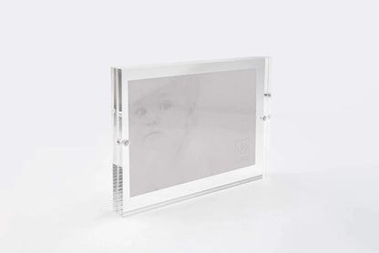 Mascagni portafoto 15x20 plexiglass trasparente cornice classica design italiano