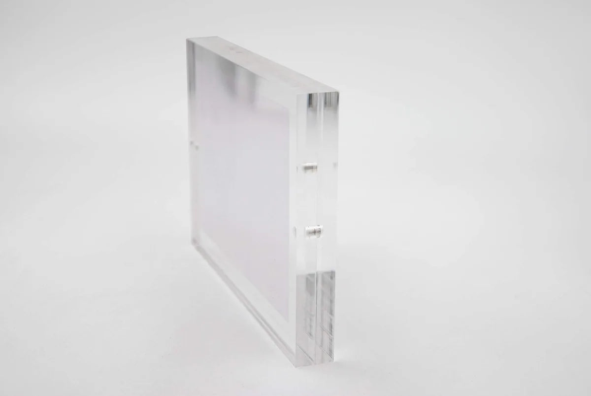 Mascagni portafoto 15x20 plexiglass trasparente cornice classica design italiano