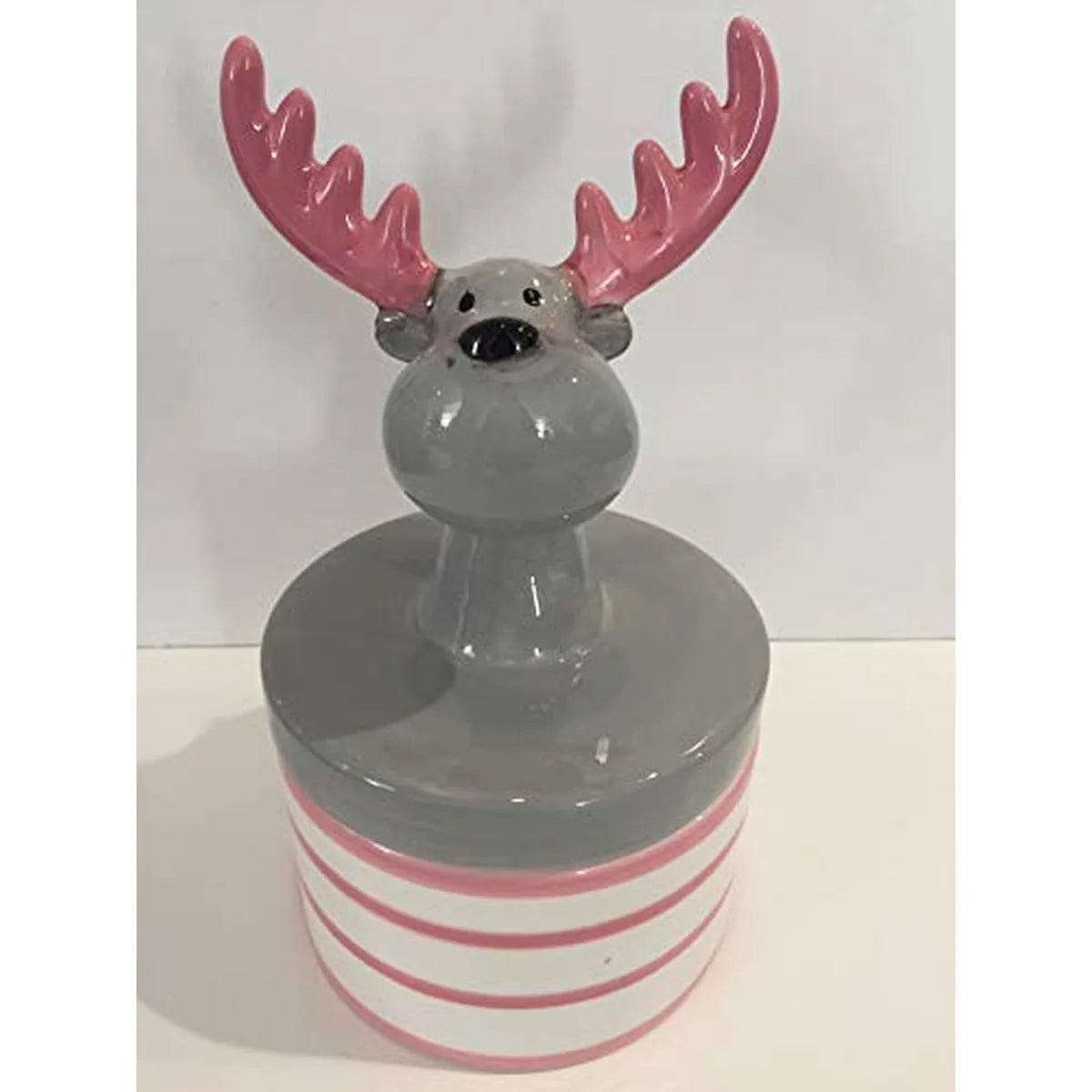 Mascagni Renna 22cm Natale resina rossa - decorazione natalizia