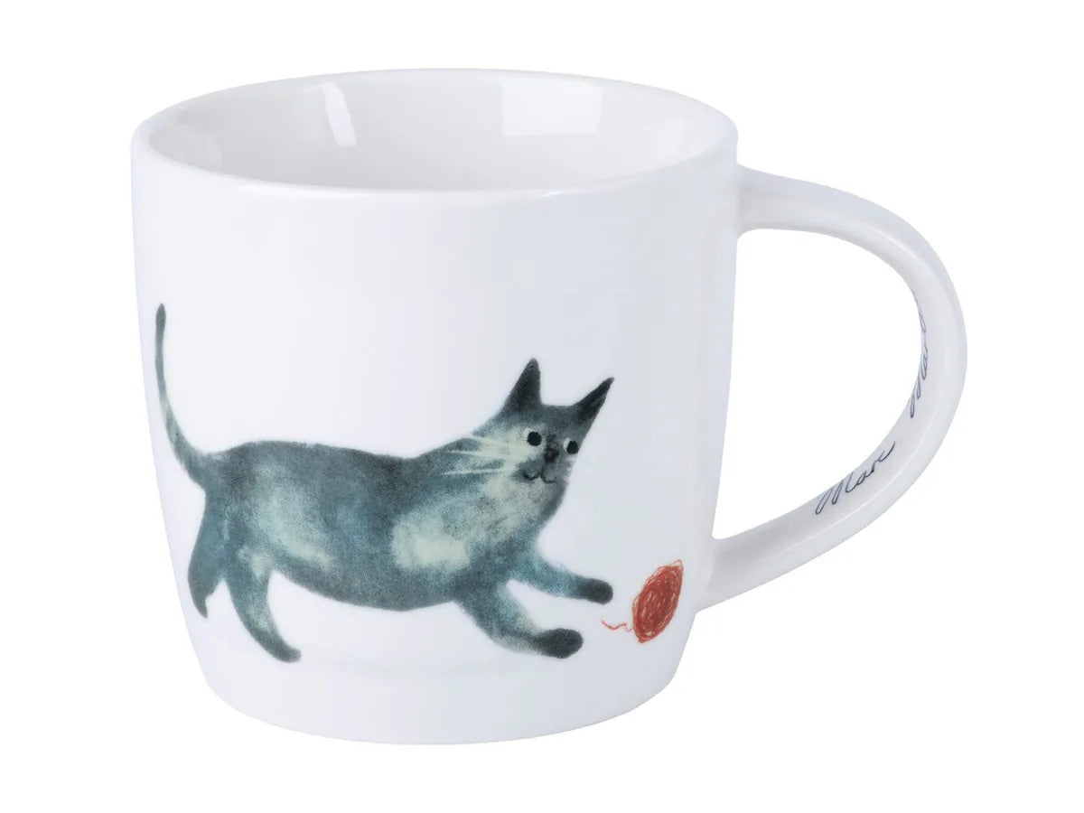 Maxwell & Williams Tazza Gatto Feline Friends 400ml in porcellana multicolore con manico