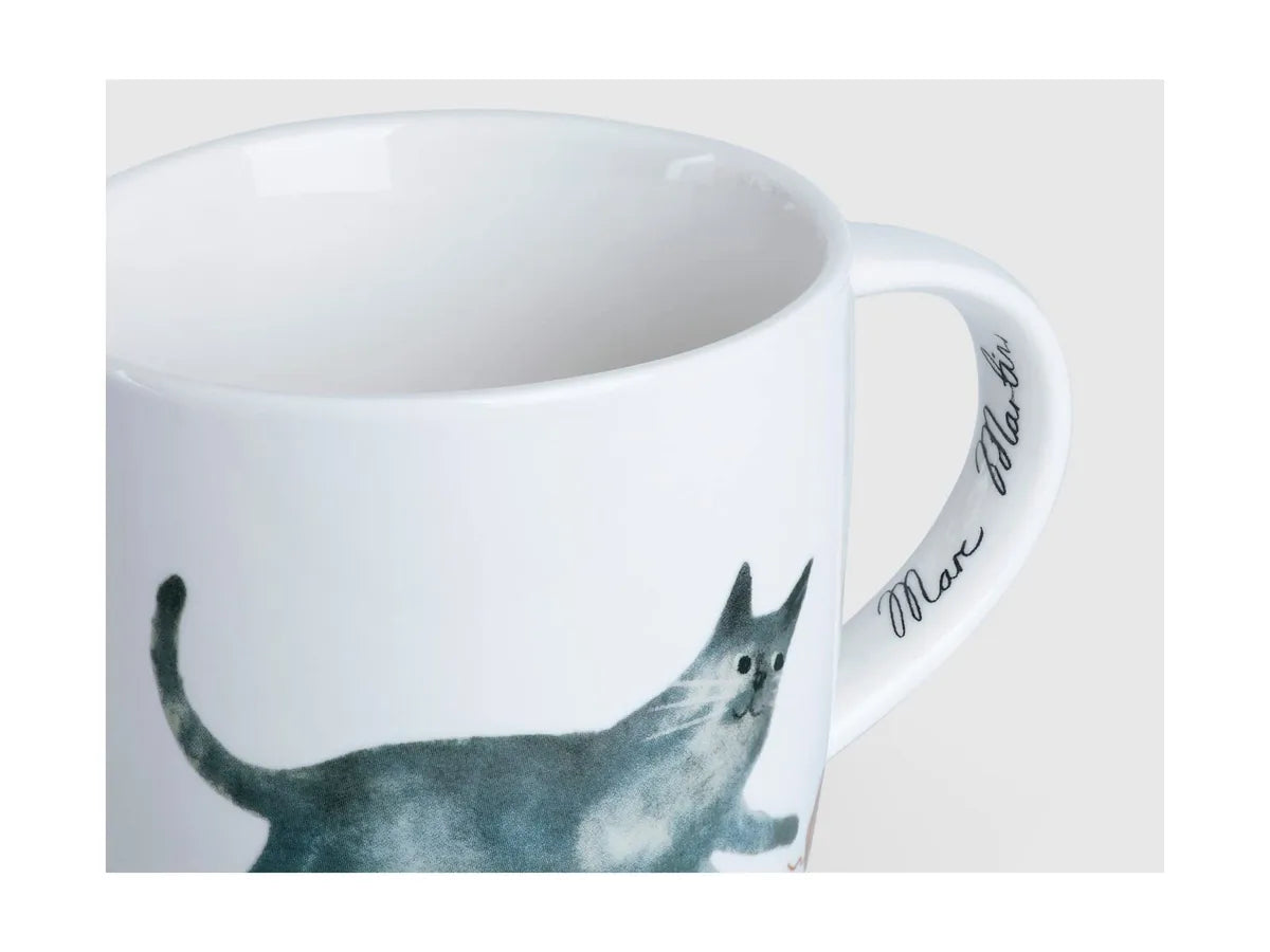 Maxwell & Williams Tazza Gatto Feline Friends 400ml in porcellana multicolore con manico