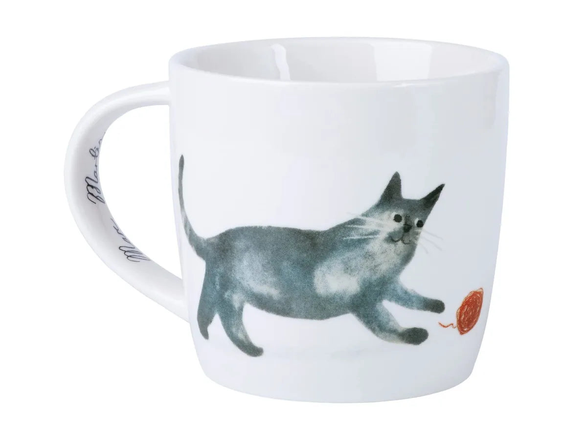 Maxwell & Williams Tazza Gatto Feline Friends 400ml in porcellana multicolore con manico