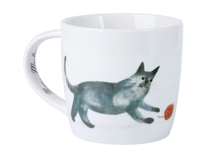 Maxwell & Williams Tazza Gatto Feline Friends 400ml in porcellana multicolore con manico