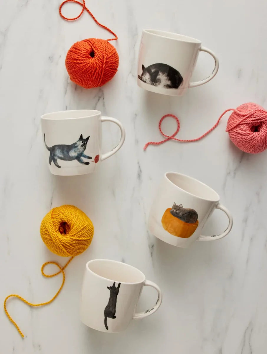 Maxwell & Williams tazza in porcellana 400ml Feline Friends multicolore con gatti