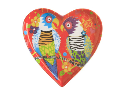 Maxwell & Williams piatto da contorno Love porcellana con cuori colorati e creature fantastiche design Donna Sharam