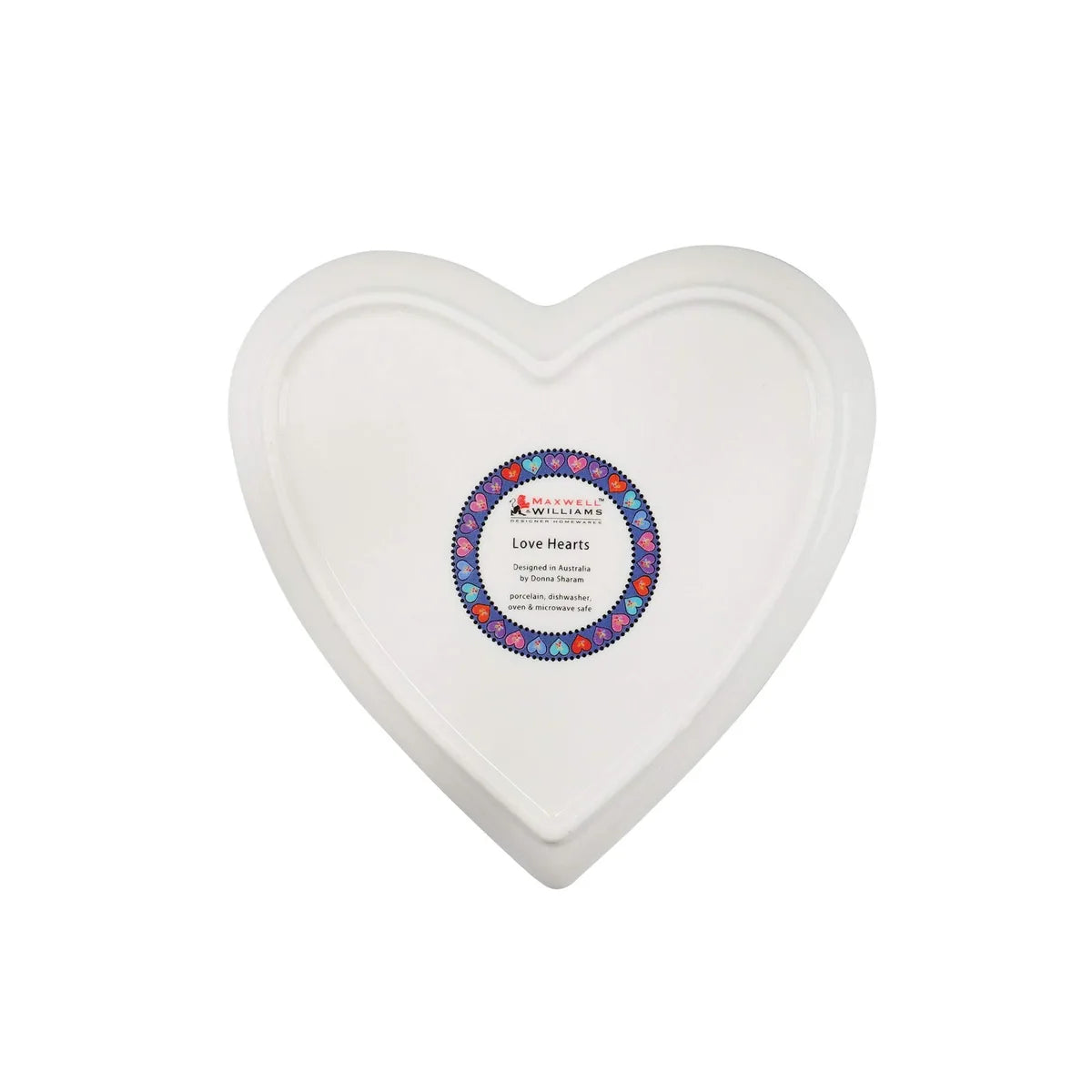 Maxwell & Williams piatto da contorno Love porcellana con cuori colorati e creature fantastiche design Donna Sharam