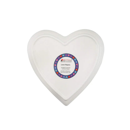 Maxwell & Williams piatto da contorno Love porcellana con cuori colorati e creature fantastiche design Donna Sharam